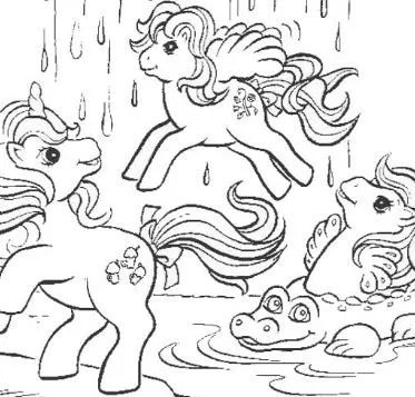 Çocuklar İçin My Little Pony Boyama Sayfaları 