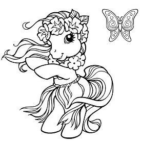 Çocuklar İçin My Little Pony Boyama Sayfaları 