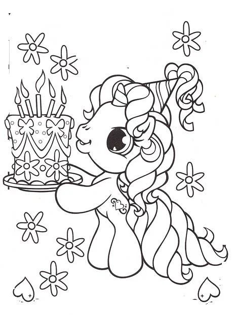 Çocuklar İçin My Little Pony Boyama Sayfaları 