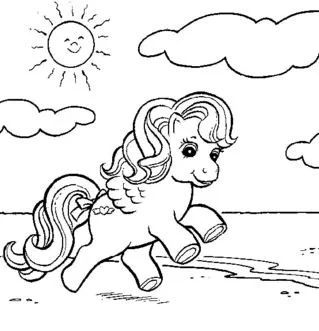 Çocuklar İçin My Little Pony Boyama Sayfaları 
