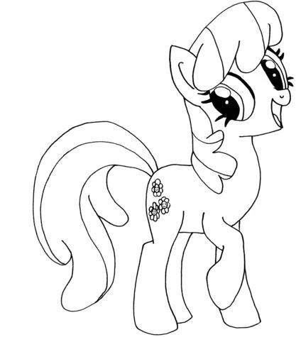 Çocuklar İçin My Little Pony Boyama Sayfaları 