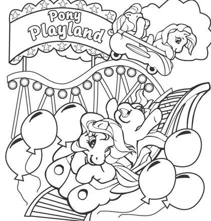 Çocuklar İçin My Little Pony Boyama Sayfaları 