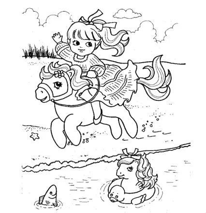 Çocuklar İçin My Little Pony Boyama Sayfaları 