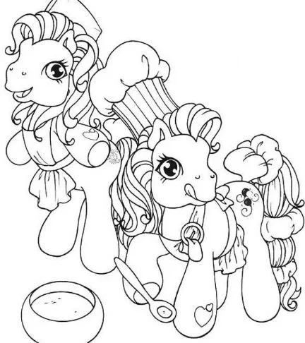 Çocuklar İçin My Little Pony Boyama Sayfaları 