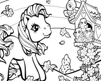 Çocuklar İçin My Little Pony Boyama Sayfaları 