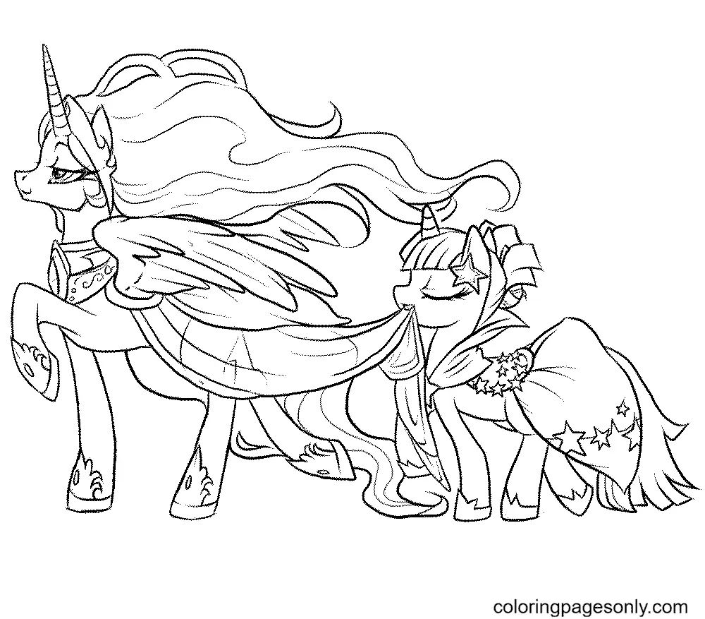 Çocuklar İçin My Little Pony Boyama Sayfaları 
