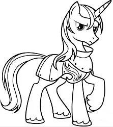 Çocuklar İçin My Little Pony Boyama Sayfaları 