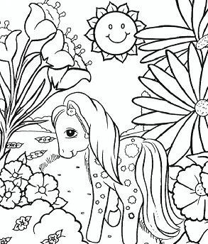 Çocuklar İçin My Little Pony Boyama Sayfaları 