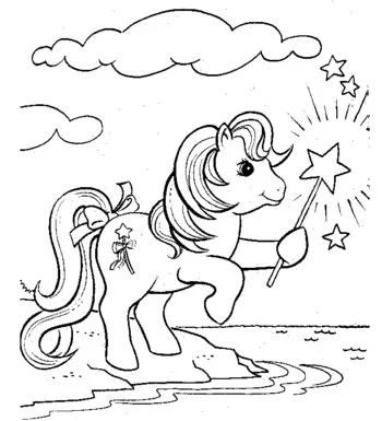 Çocuklar İçin My Little Pony Boyama Sayfaları 