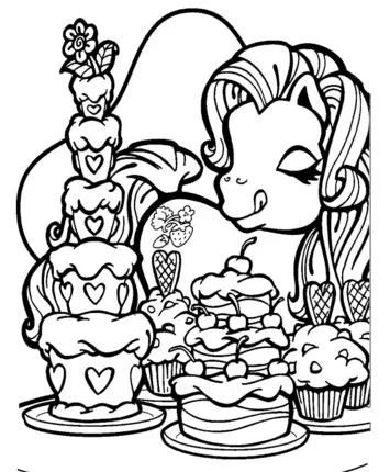 Çocuklar İçin My Little Pony Boyama Sayfaları 