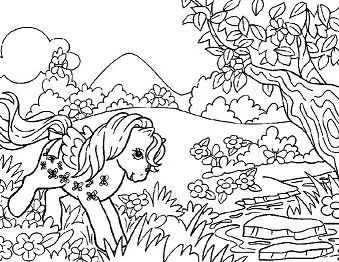 Çocuklar İçin My Little Pony Boyama Sayfaları 