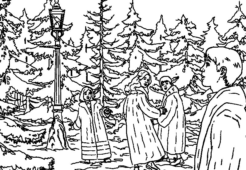 Çocuklar İçin Narnia Boyama Sayfaları 