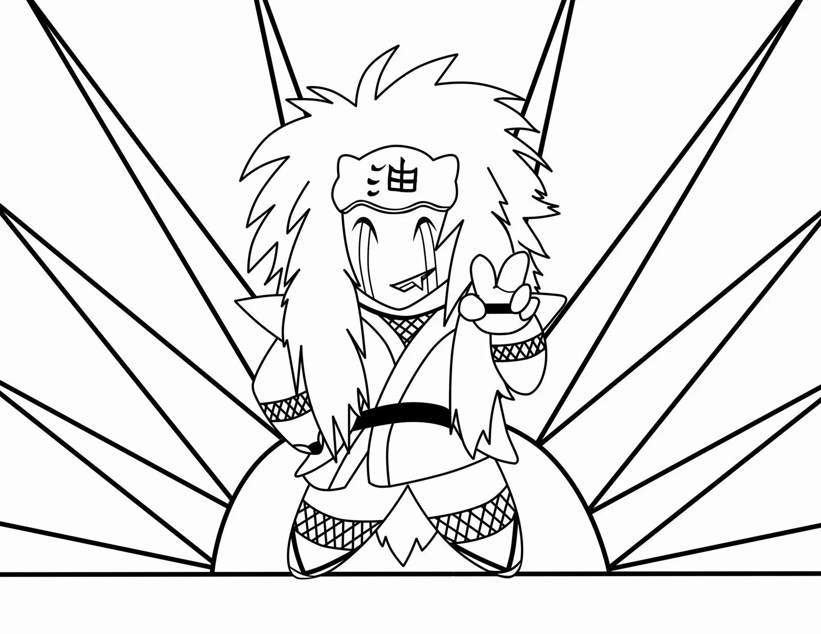 Çocuklar İçin naruto Boyama Sayfaları 