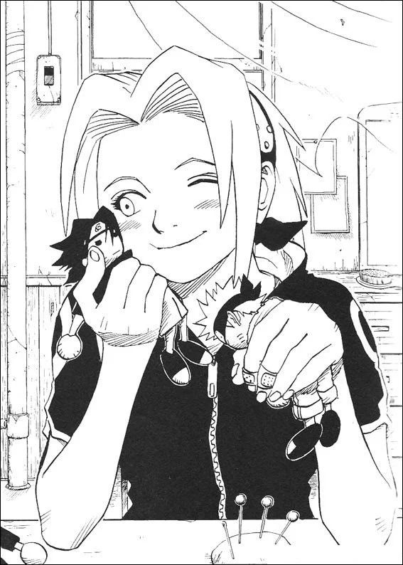 Çocuklar İçin naruto Boyama Sayfaları 
