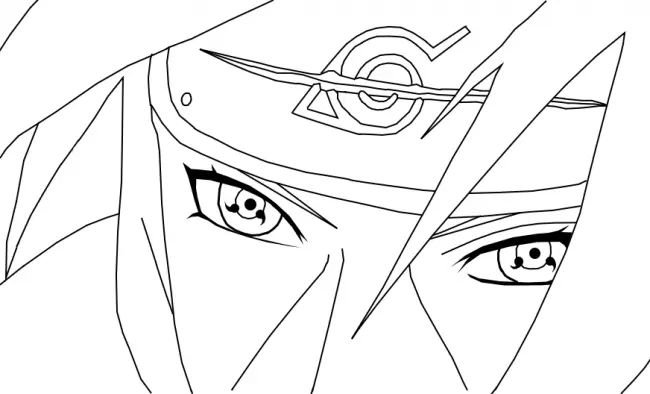 Çocuklar İçin naruto Boyama Sayfaları 