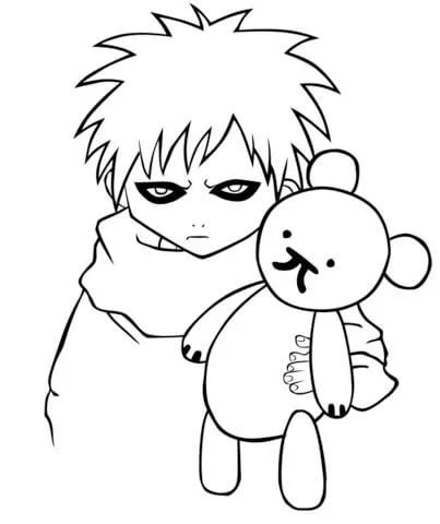 Çocuklar İçin naruto Boyama Sayfaları 