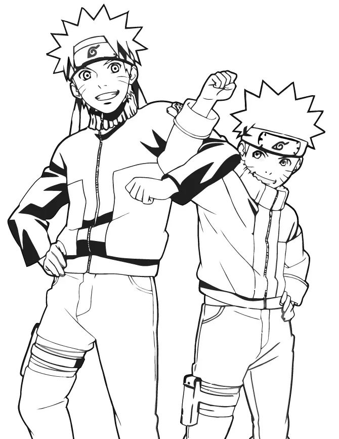 Çocuklar İçin naruto Boyama Sayfaları 