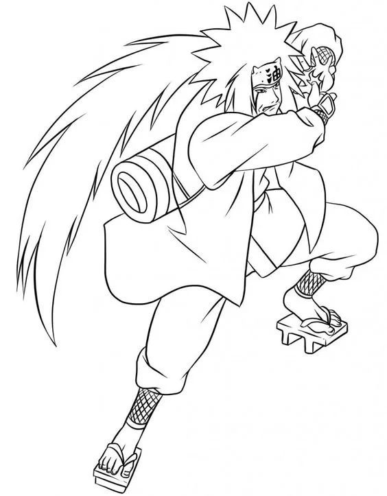 Çocuklar İçin naruto Boyama Sayfaları 