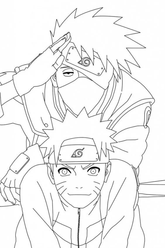 Çocuklar İçin naruto Boyama Sayfaları 