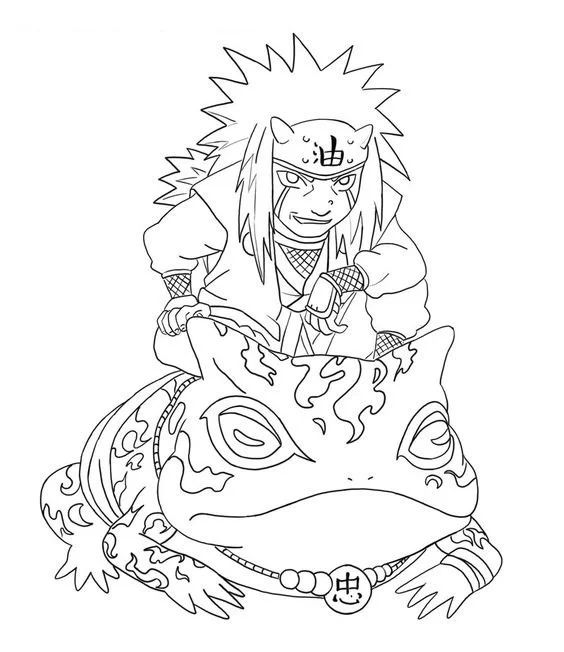 Çocuklar İçin naruto Boyama Sayfaları 