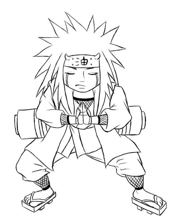Çocuklar İçin naruto Boyama Sayfaları 