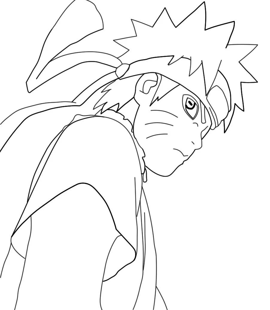 Çocuklar İçin naruto Boyama Sayfaları 