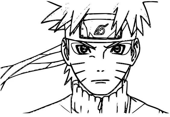 Çocuklar İçin naruto Boyama Sayfaları 