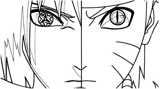 Çocuklar İçin naruto Boyama Sayfaları 