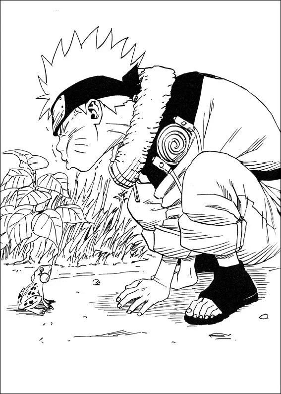 Çocuklar İçin naruto Boyama Sayfaları 