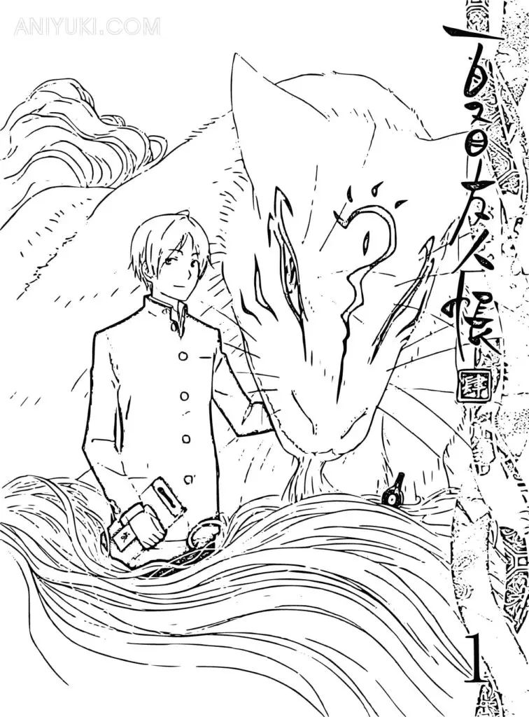 Çocuklar İçin Natsume Yuujinchou Boyama Sayfaları 