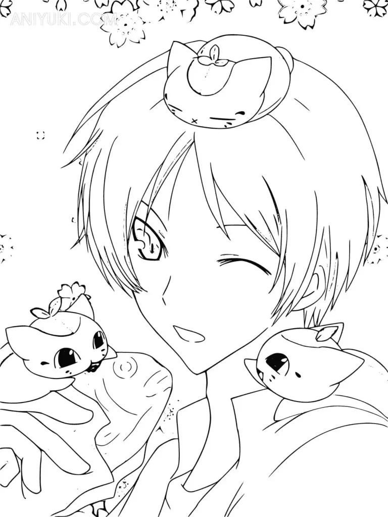 Çocuklar İçin Natsume Yuujinchou Boyama Sayfaları 