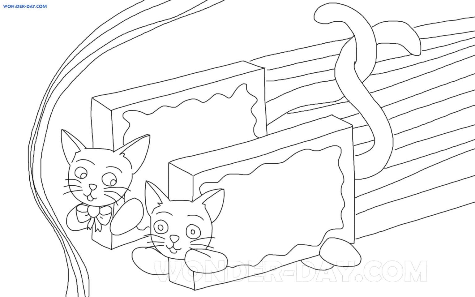 Çocuklar İçin Nyan Cat Boyama Sayfaları 
