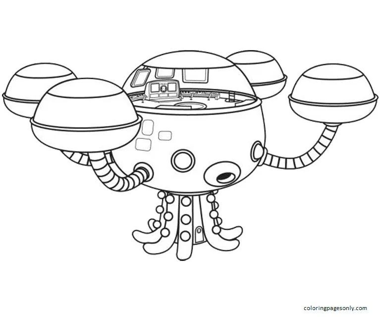 Çocuklar İçin Octonauts Boyama Sayfaları 