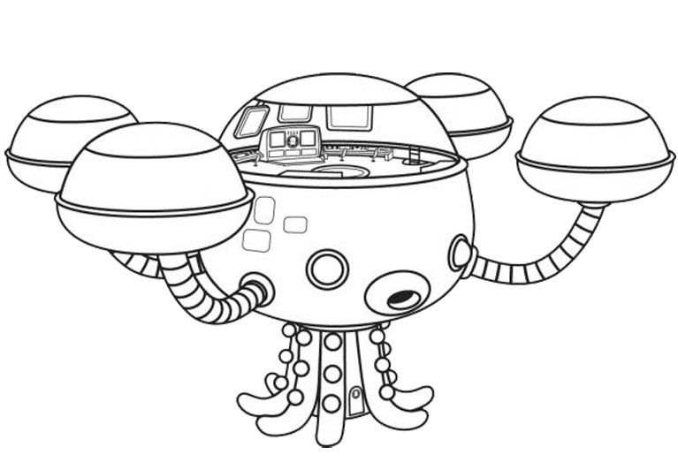 Çocuklar İçin Octonauts Boyama Sayfaları 