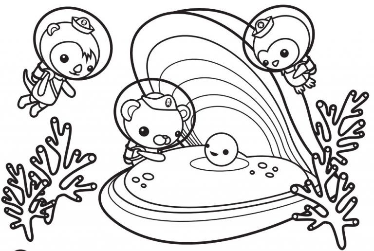 Çocuklar İçin Octonauts Boyama Sayfaları 