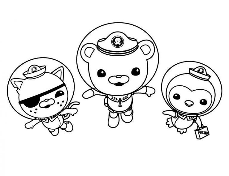 Çocuklar İçin Octonauts Boyama Sayfaları 