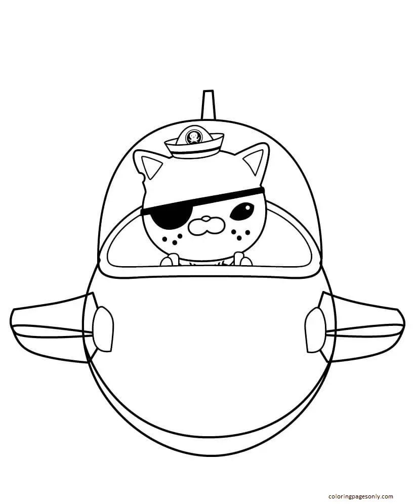 Çocuklar İçin Octonauts Boyama Sayfaları 