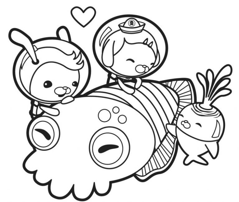 Çocuklar İçin Octonauts Boyama Sayfaları 