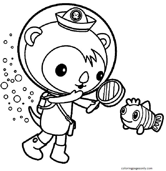 Çocuklar İçin Octonauts Boyama Sayfaları 