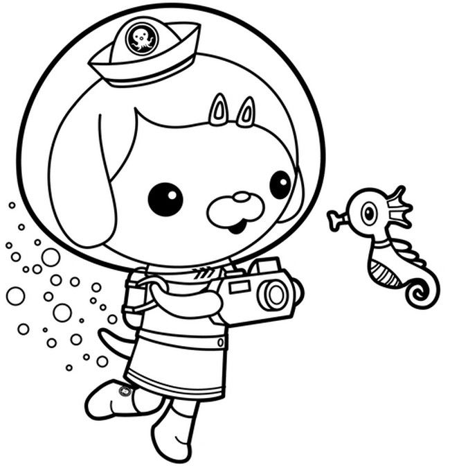Çocuklar İçin Octonauts Boyama Sayfaları 