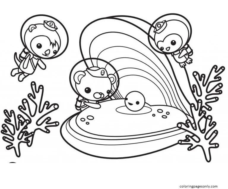 Çocuklar İçin Octonauts Boyama Sayfaları 