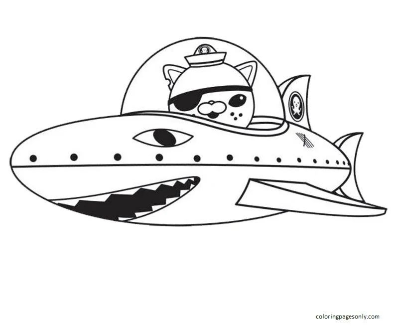 Çocuklar İçin Octonauts Boyama Sayfaları 