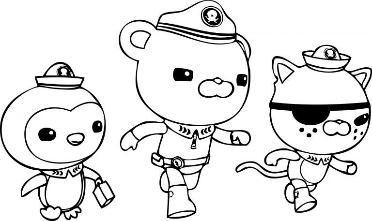Çocuklar İçin Octonauts Boyama Sayfaları 