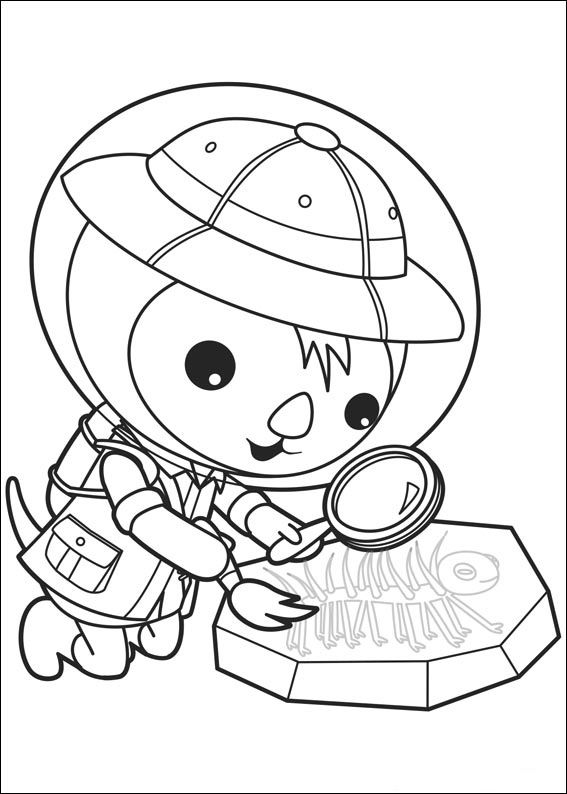 Çocuklar İçin Octonauts Boyama Sayfaları 