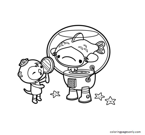 Çocuklar İçin Octonauts Boyama Sayfaları 