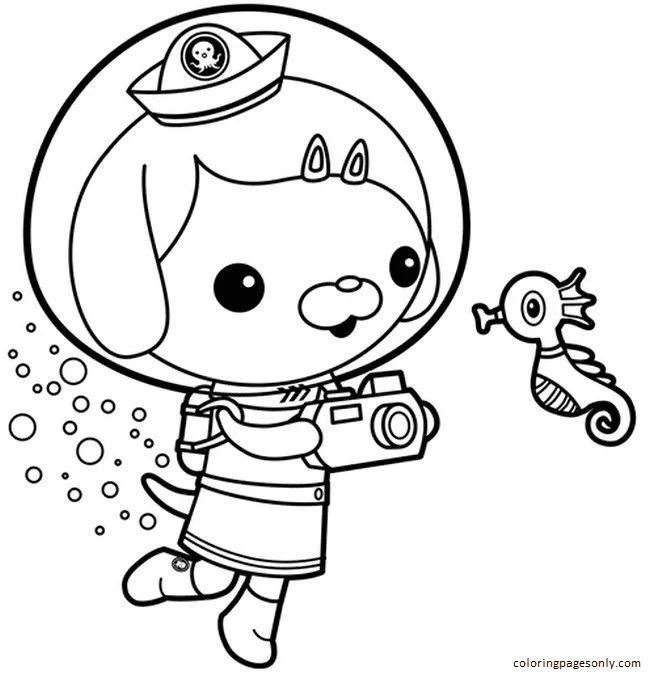 Çocuklar İçin Octonauts Boyama Sayfaları 
