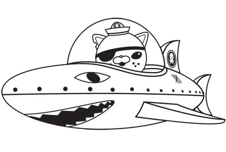 Çocuklar İçin Octonauts Boyama Sayfaları 