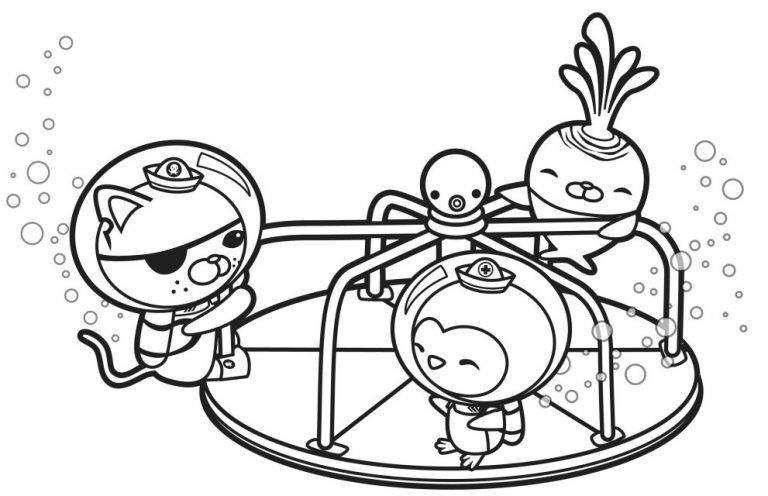 Çocuklar İçin Octonauts Boyama Sayfaları 