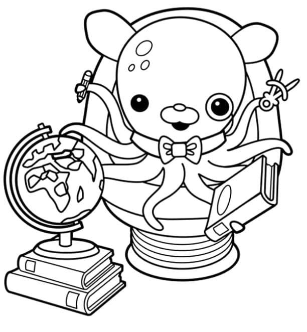 Çocuklar İçin Octonauts Boyama Sayfaları 