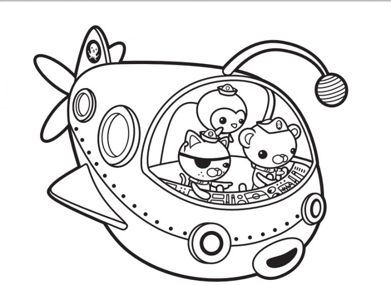 Çocuklar İçin Octonauts Boyama Sayfaları 